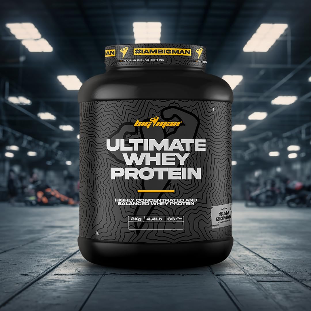 BigMan Ultimate Whey 2kg Vainilla Canela | Proteína Concentrada con BCAA y Glutamina